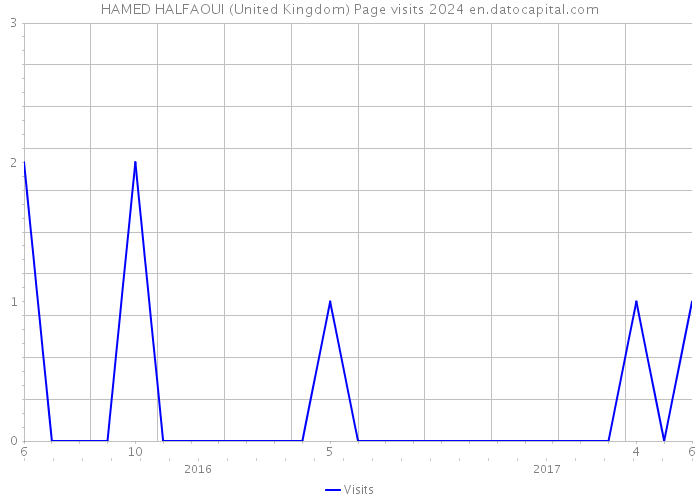 HAMED HALFAOUI (United Kingdom) Page visits 2024 