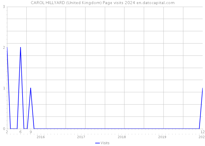 CAROL HILLYARD (United Kingdom) Page visits 2024 