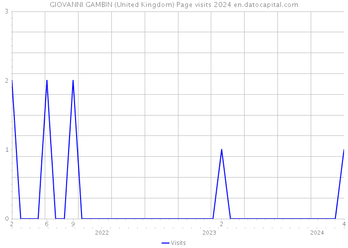 GIOVANNI GAMBIN (United Kingdom) Page visits 2024 