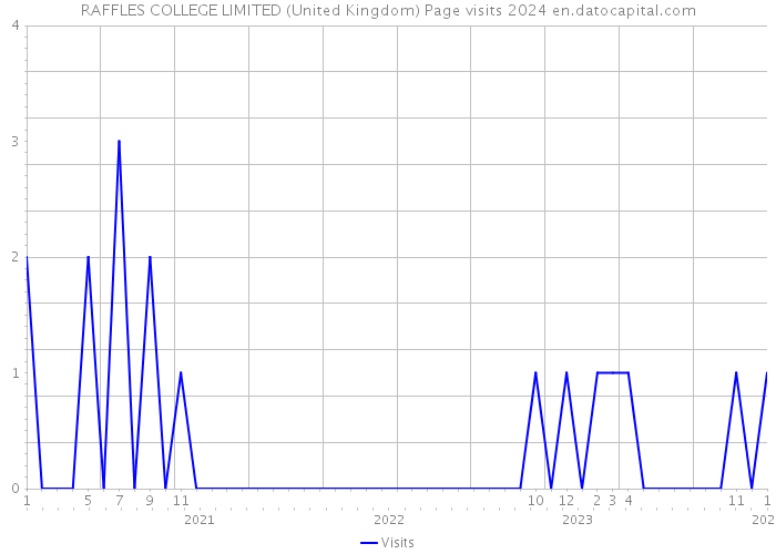 RAFFLES COLLEGE LIMITED (United Kingdom) Page visits 2024 