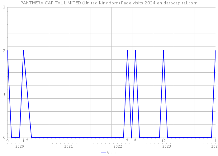 PANTHERA CAPITAL LIMITED (United Kingdom) Page visits 2024 