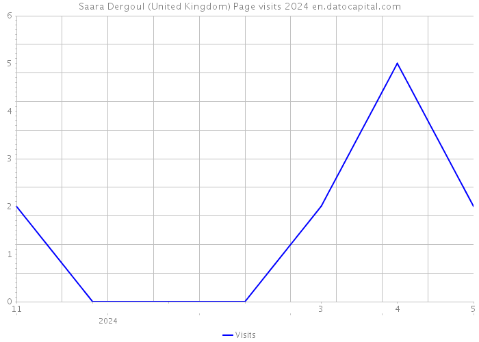 Saara Dergoul (United Kingdom) Page visits 2024 