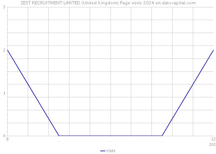 ZEST RECRUITMENT LIMITED (United Kingdom) Page visits 2024 