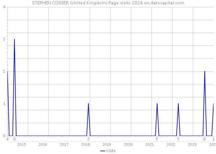 STEPHEN COSSER (United Kingdom) Page visits 2024 