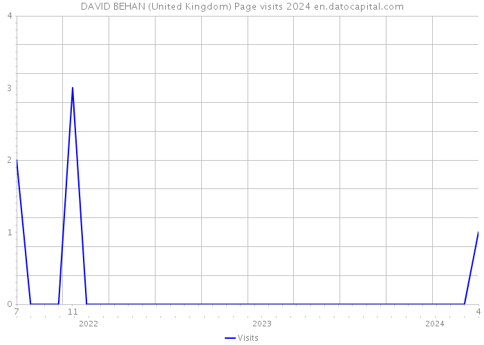DAVID BEHAN (United Kingdom) Page visits 2024 