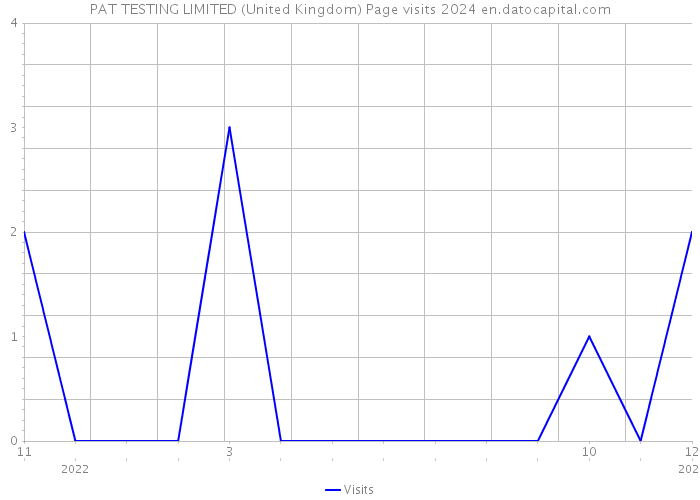 PAT TESTING LIMITED (United Kingdom) Page visits 2024 