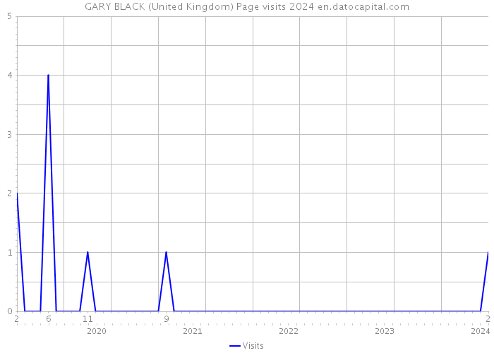 GARY BLACK (United Kingdom) Page visits 2024 