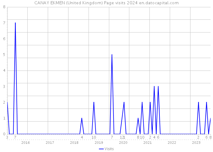 CANAY EKMEN (United Kingdom) Page visits 2024 