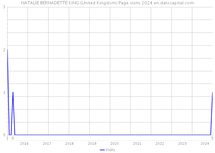 NATALIE BERNADETTE KING (United Kingdom) Page visits 2024 