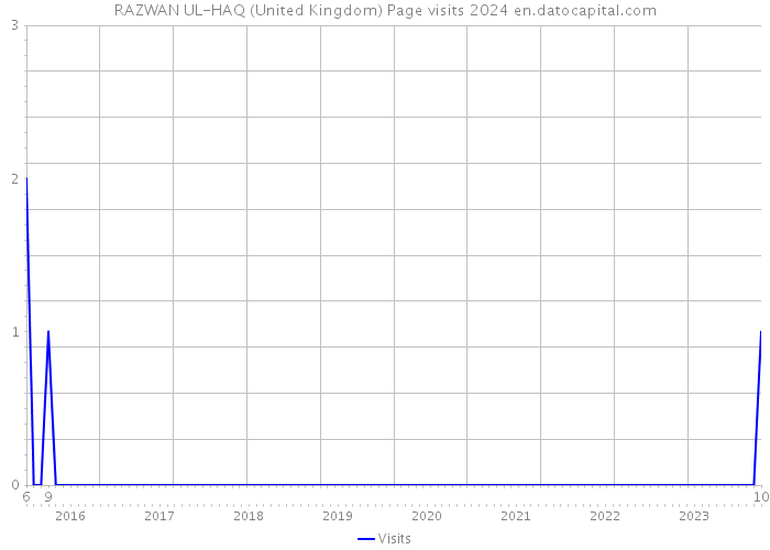 RAZWAN UL-HAQ (United Kingdom) Page visits 2024 