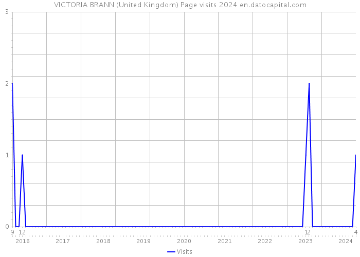 VICTORIA BRANN (United Kingdom) Page visits 2024 