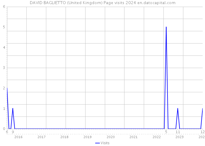 DAVID BAGLIETTO (United Kingdom) Page visits 2024 