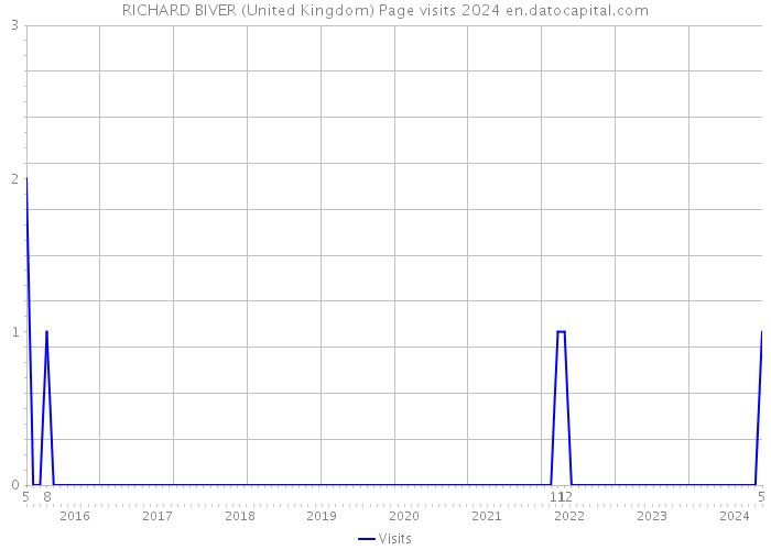 RICHARD BIVER (United Kingdom) Page visits 2024 