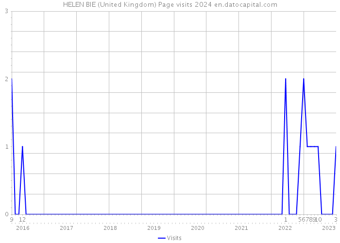 HELEN BIE (United Kingdom) Page visits 2024 