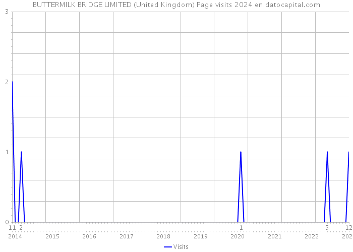 BUTTERMILK BRIDGE LIMITED (United Kingdom) Page visits 2024 