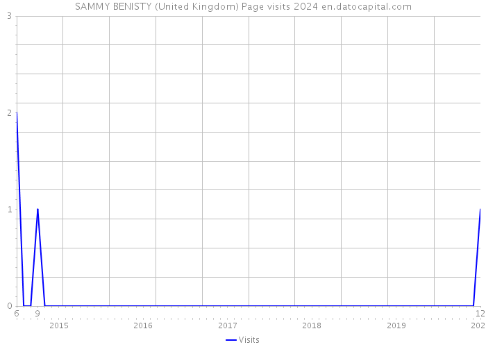 SAMMY BENISTY (United Kingdom) Page visits 2024 