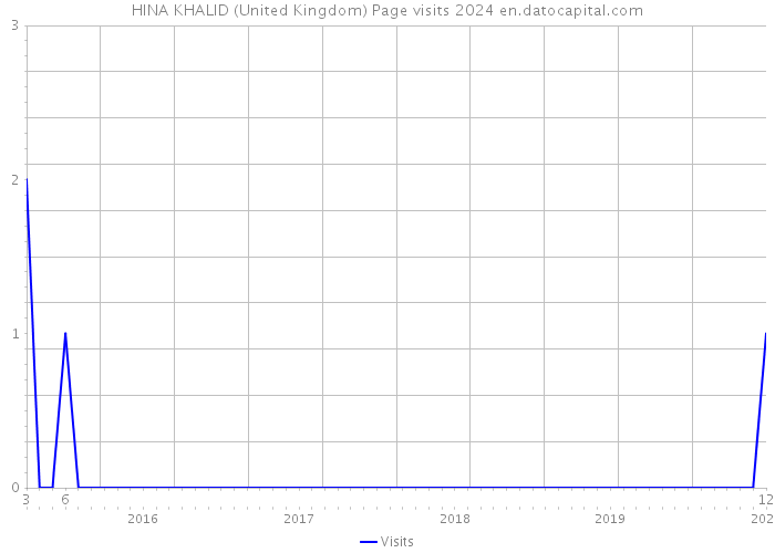 HINA KHALID (United Kingdom) Page visits 2024 