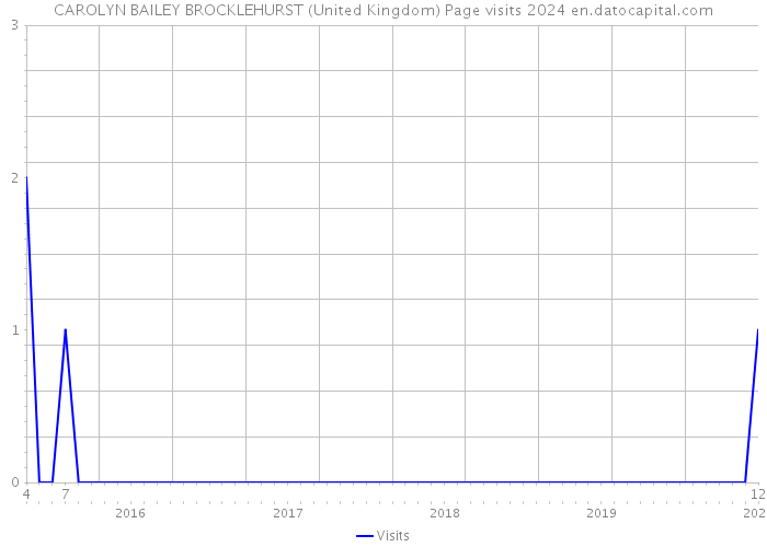 CAROLYN BAILEY BROCKLEHURST (United Kingdom) Page visits 2024 