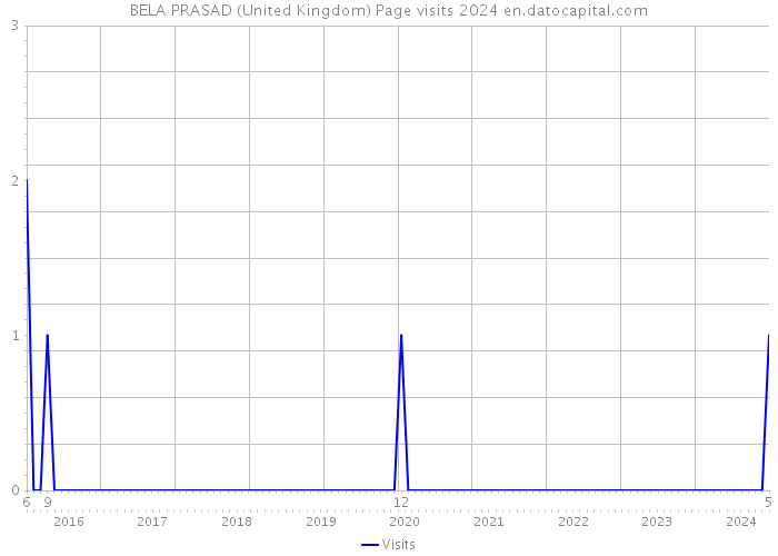 BELA PRASAD (United Kingdom) Page visits 2024 