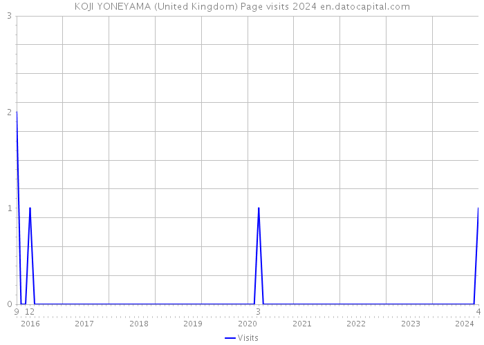 KOJI YONEYAMA (United Kingdom) Page visits 2024 