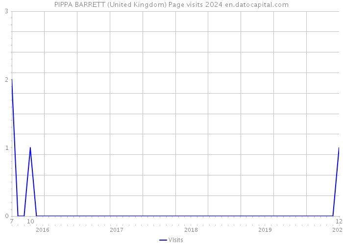PIPPA BARRETT (United Kingdom) Page visits 2024 