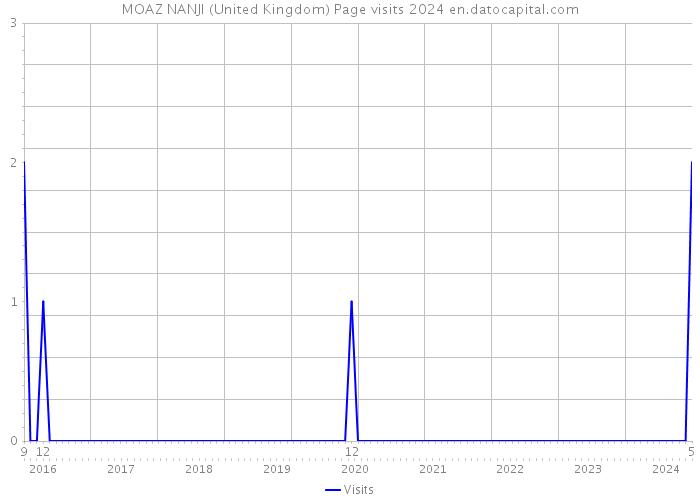 MOAZ NANJI (United Kingdom) Page visits 2024 