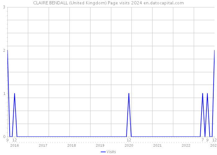 CLAIRE BENDALL (United Kingdom) Page visits 2024 