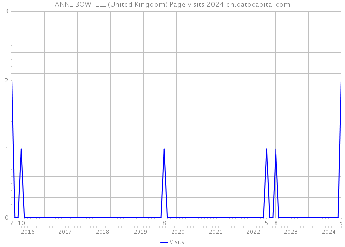 ANNE BOWTELL (United Kingdom) Page visits 2024 