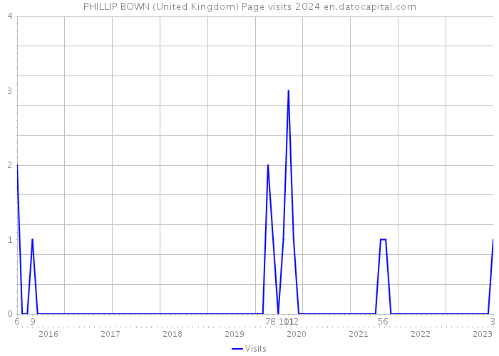PHILLIP BOWN (United Kingdom) Page visits 2024 