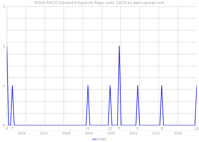 ROSA RACO (United Kingdom) Page visits 2024 