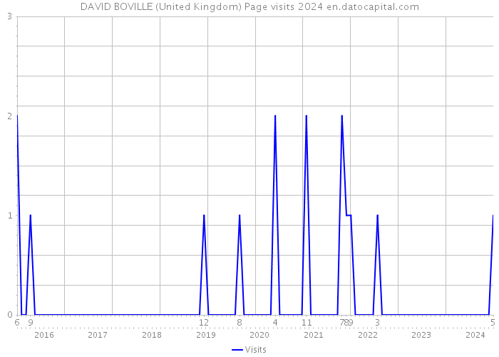 DAVID BOVILLE (United Kingdom) Page visits 2024 