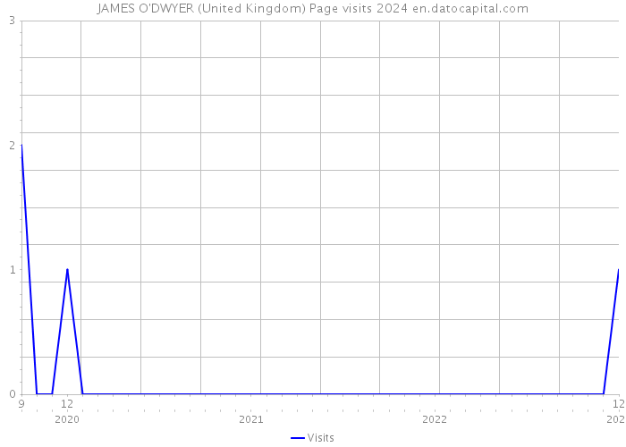 JAMES O'DWYER (United Kingdom) Page visits 2024 