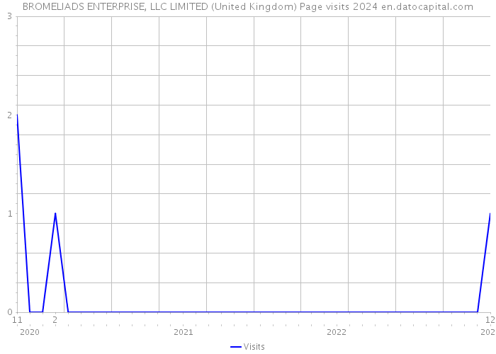 BROMELIADS ENTERPRISE, LLC LIMITED (United Kingdom) Page visits 2024 