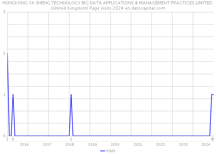 HONGKONG YA SHENG TECHNOLOGY BIG DATA APPLICATIONS & MANAGEMENT PRACTICES LIMITED (United Kingdom) Page visits 2024 