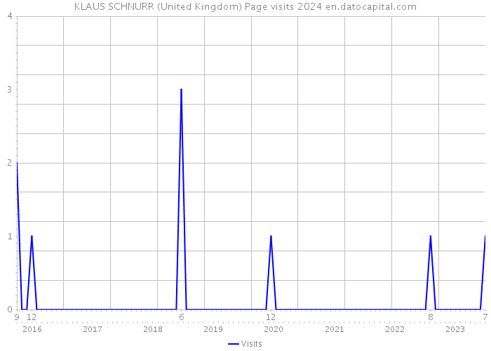 KLAUS SCHNURR (United Kingdom) Page visits 2024 