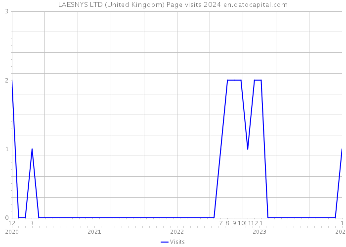 LAESNYS LTD (United Kingdom) Page visits 2024 