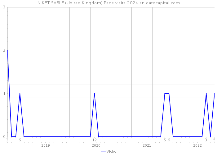 NIKET SABLE (United Kingdom) Page visits 2024 