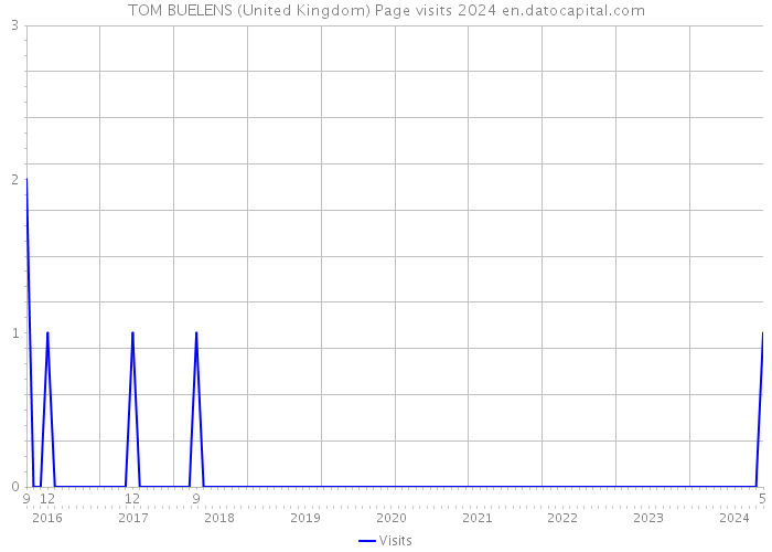 TOM BUELENS (United Kingdom) Page visits 2024 