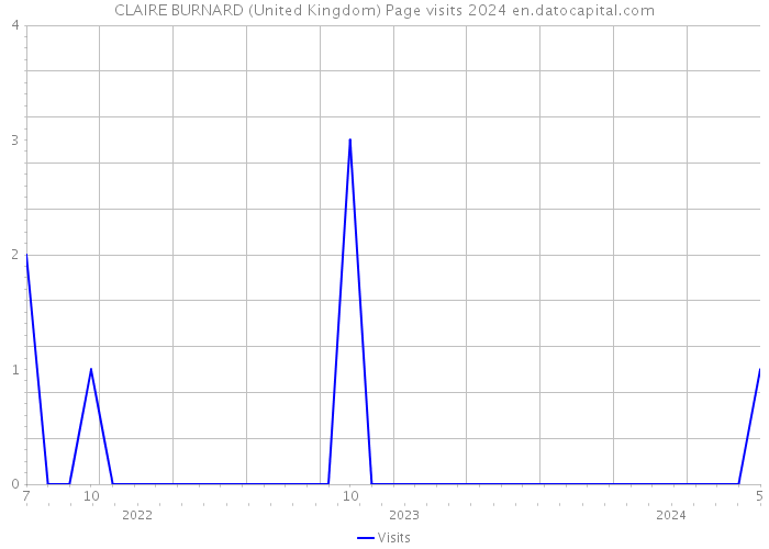 CLAIRE BURNARD (United Kingdom) Page visits 2024 