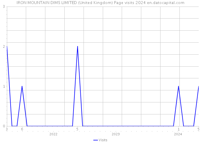 IRON MOUNTAIN DIMS LIMITED (United Kingdom) Page visits 2024 