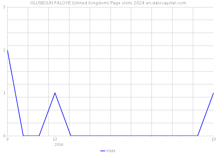 OLUSEGUN FALOYE (United Kingdom) Page visits 2024 