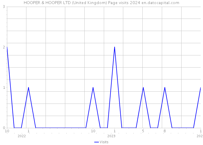 HOOPER & HOOPER LTD (United Kingdom) Page visits 2024 