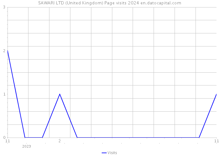 SAWARI LTD (United Kingdom) Page visits 2024 