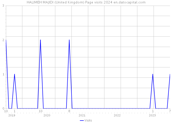 HALIMEH MAJIDI (United Kingdom) Page visits 2024 