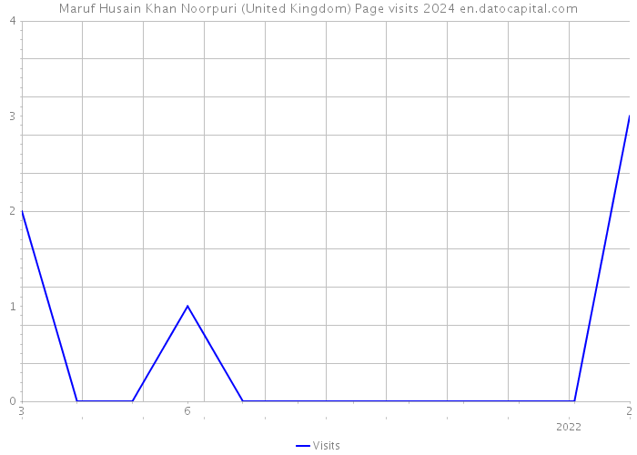 Maruf Husain Khan Noorpuri (United Kingdom) Page visits 2024 