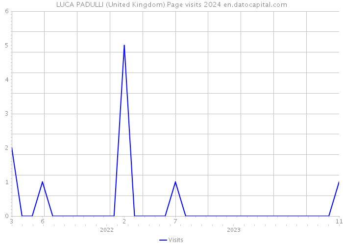 LUCA PADULLI (United Kingdom) Page visits 2024 