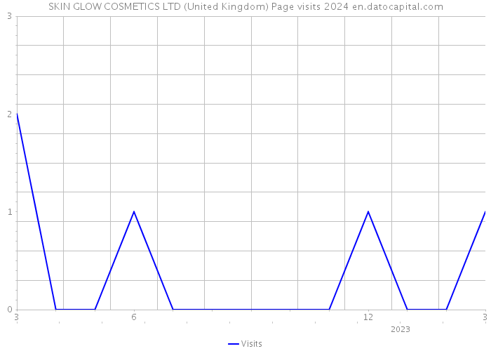 SKIN GLOW COSMETICS LTD (United Kingdom) Page visits 2024 