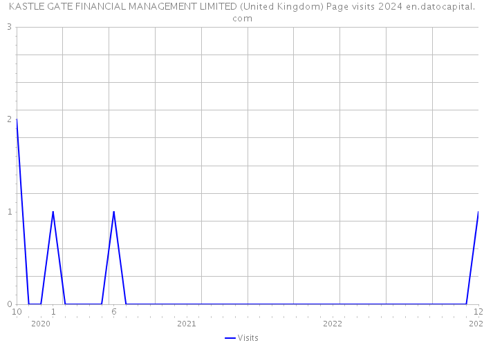 KASTLE GATE FINANCIAL MANAGEMENT LIMITED (United Kingdom) Page visits 2024 
