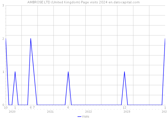 AMBROSE LTD (United Kingdom) Page visits 2024 