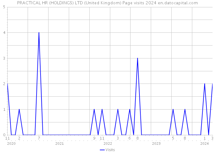PRACTICAL HR (HOLDINGS) LTD (United Kingdom) Page visits 2024 